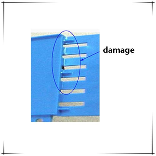 Dommages aux produits en plastique